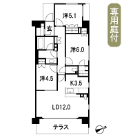 Floor: 3LDK + WIC + SIC, the occupied area: 72.68 sq m