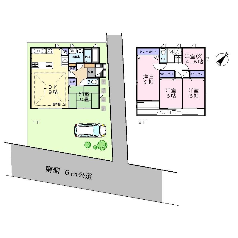 Floor plan. 65,800,000 yen, 4LDK + S (storeroom), Land area 125.34 sq m , Building area 115.92 sq m