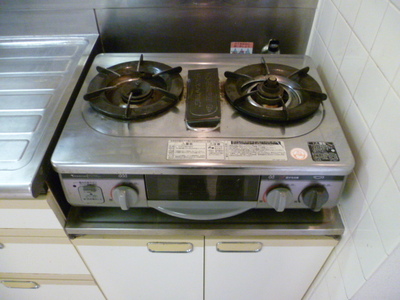 Kitchen. Gas stove Installed