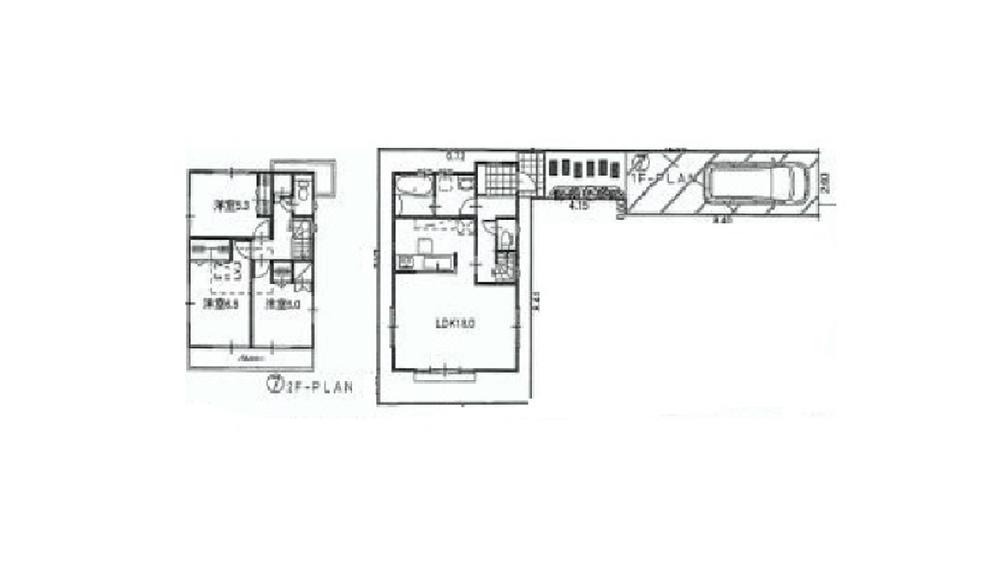 Floor plan. Price 49,300,000 yen, 3LDK, Land area 100 sq m , Building area 83.43 sq m