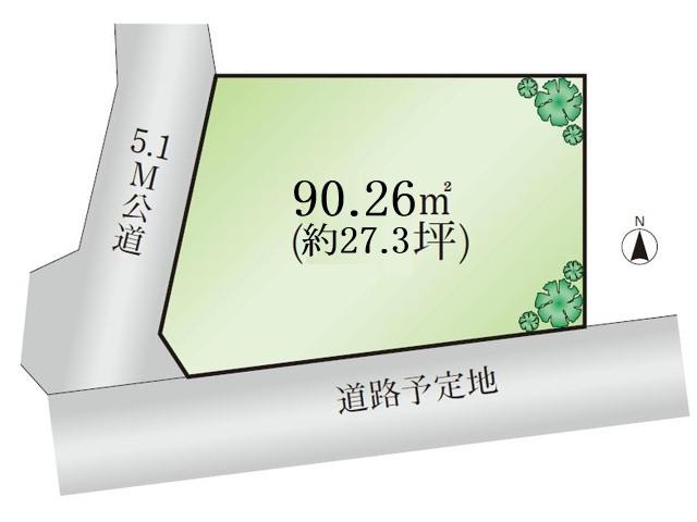 Compartment figure. Land price 26,300,000 yen, Land area 90.26 sq m Nerima Nishiōizumi 2-chome Compartment Figure