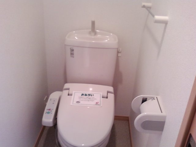 Toilet. It is heating toilet seat.