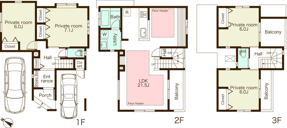 Building plan example (floor plan). Building plan example Building price 23,300,000 yen Building area 128.60 sq m