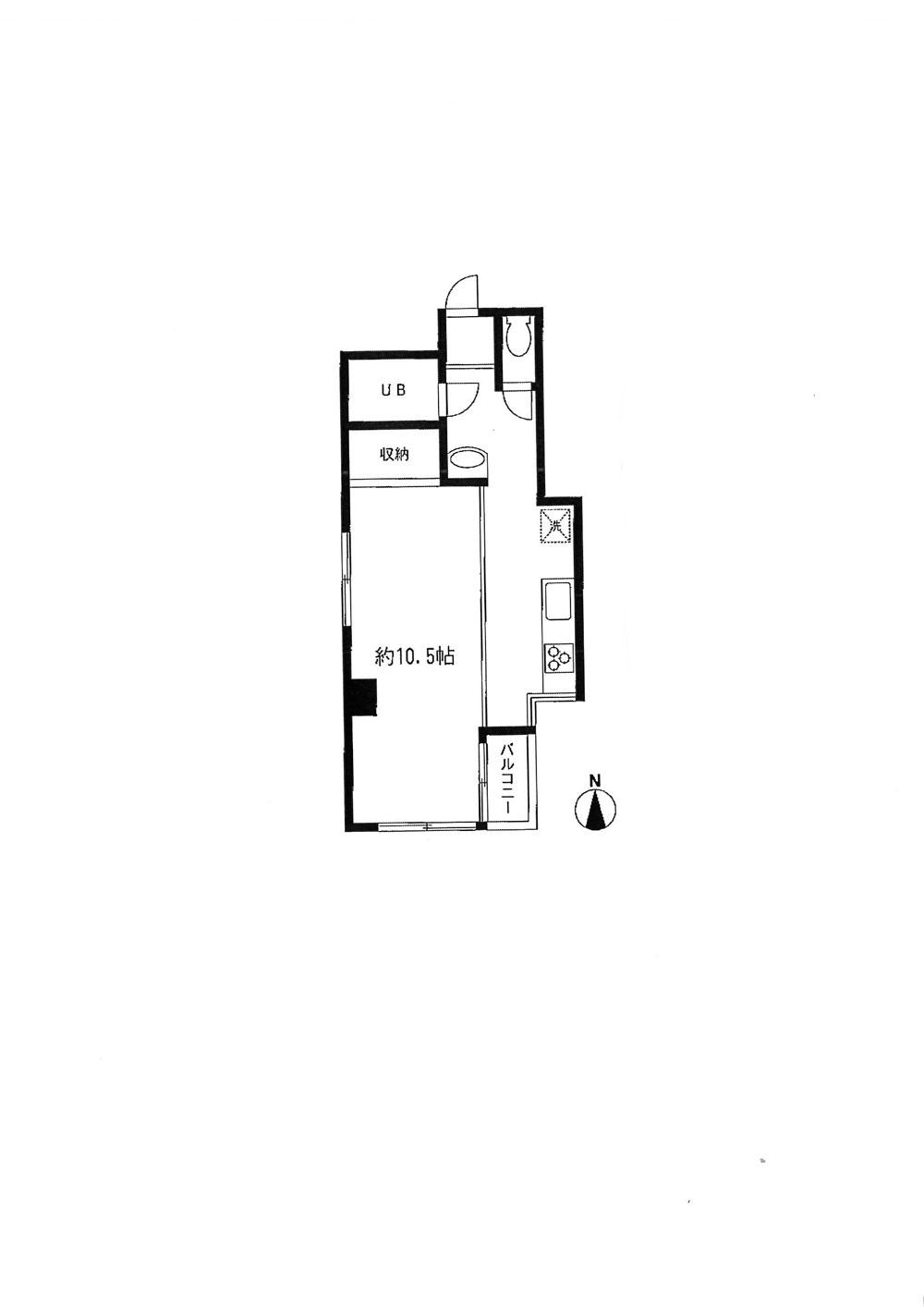 Floor plan. Price 9.8 million yen, Occupied area 31.24 sq m , Balcony area 1.44 sq m