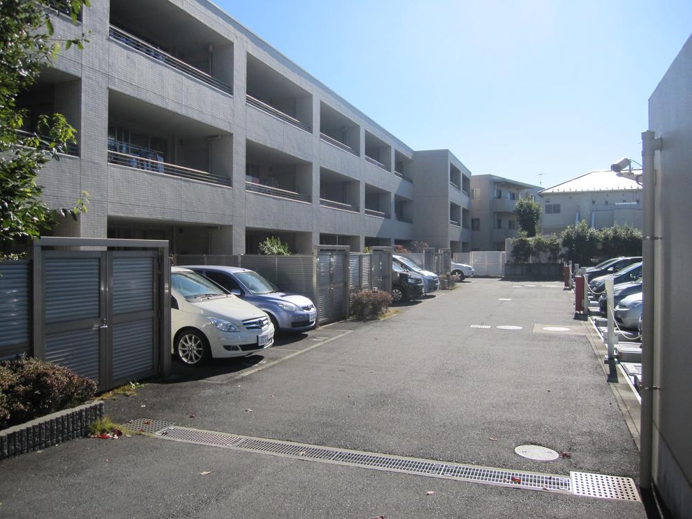 Parking lot. Common areas