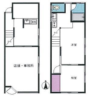 Floor plan. 13.8 million yen, 3K, Land area 35.37 sq m , Building area 44.48 sq m 1 floor, Store ・ It is perfect for the office