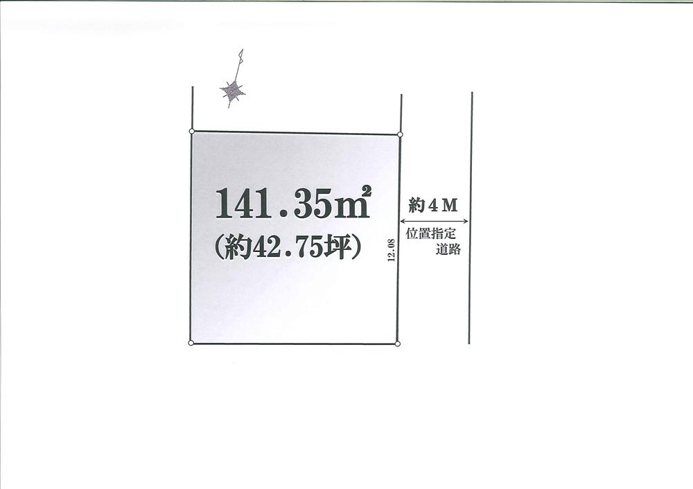 Compartment figure. Land price 41,460,000 yen, Land area 141.35 sq m