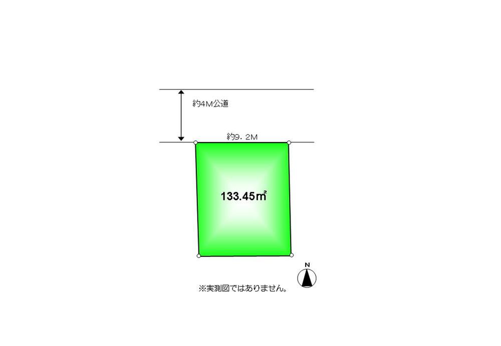Compartment figure. Land price 39,800,000 yen, Land area 133.45 sq m