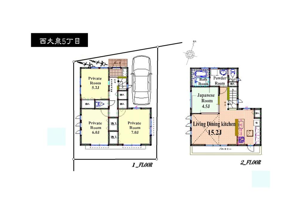 Floor plan. 41,800,000 yen, 4LDK, Land area 87.3 sq m , Building area 86.94 sq m