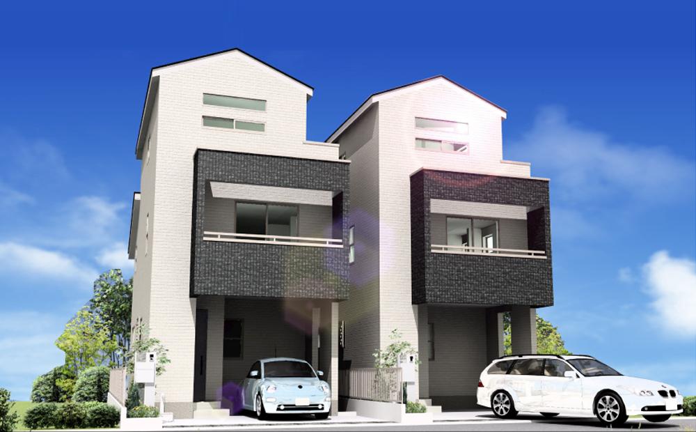 Rendering (appearance). Seibu Shinjuku Line, Musashi-Seki Station, 6 mins location. Convenience is also day-to-day shopping. South, Facing the 6 road, The location good per yang, Stylish appearance shine alongside two buildings. Parking bicycle because even stopped in one minute and bicycle and on-site, Of your family multi