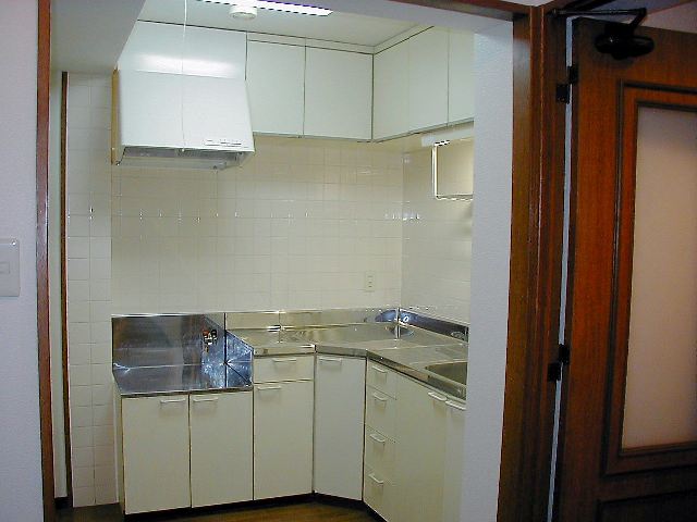 Kitchen. Widely used L-shaped kitchen