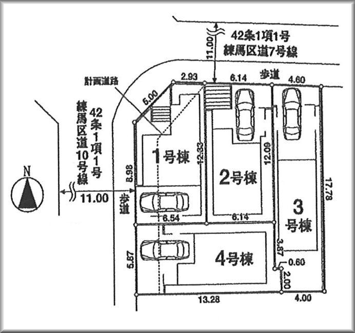 The entire compartment Figure. All four buildings, including a corner lot!