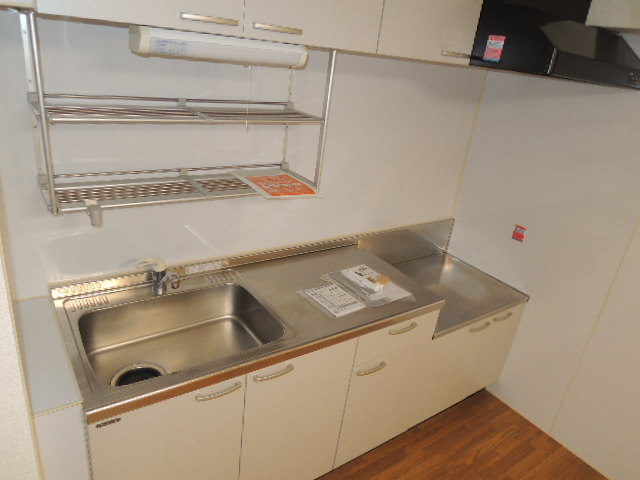 Kitchen. Two-burner gas stove installation Allowed