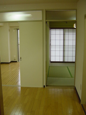 Living and room. Balcony side Western-style