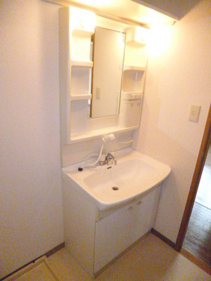 Washroom. With separate wash basin