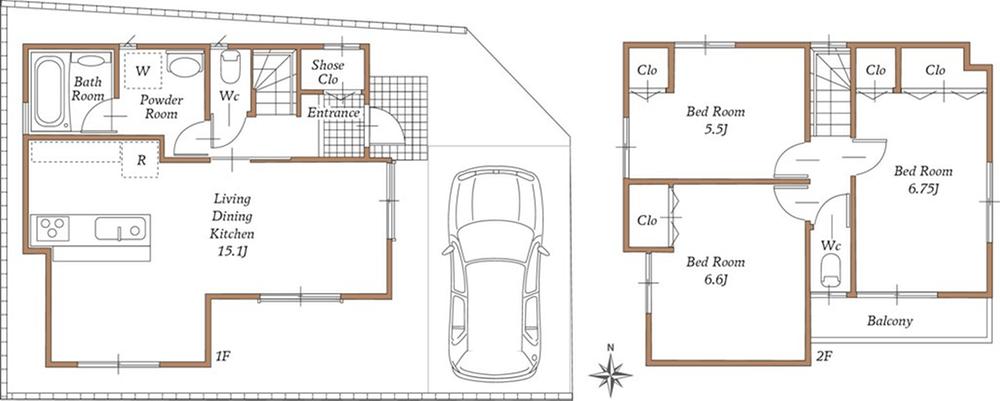 Building plan example (floor plan). Building plan example (A No. land) Building Price 12.9 million yen building area 79.49 sq m