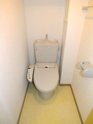 Toilet. Washlet toilet (with the top shelf)