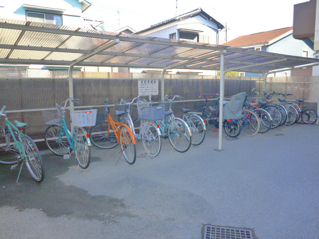 Other common areas. Bicycle parking lot with a roof! 