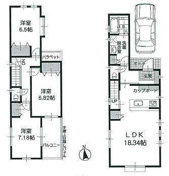 Floor plan. 42,800,000 yen, 3LDK, Land area 88.18 sq m , Building area 92.86 sq m