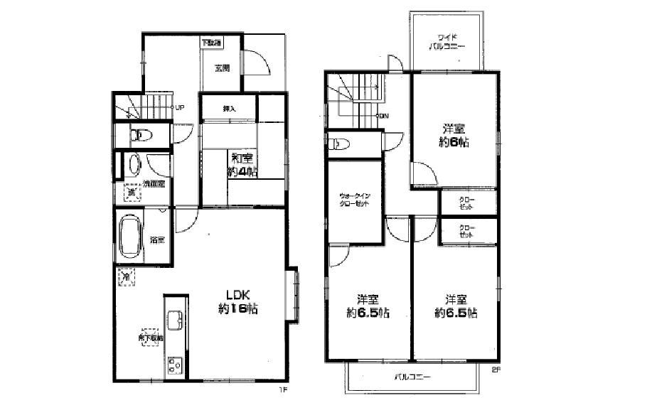 Floor plan. 39,800,000 yen, 4LDK, Land area 123.98 sq m , Building area 105.16 sq m