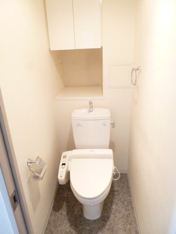 Toilet. It is a toilet with a hot water cleaning function.