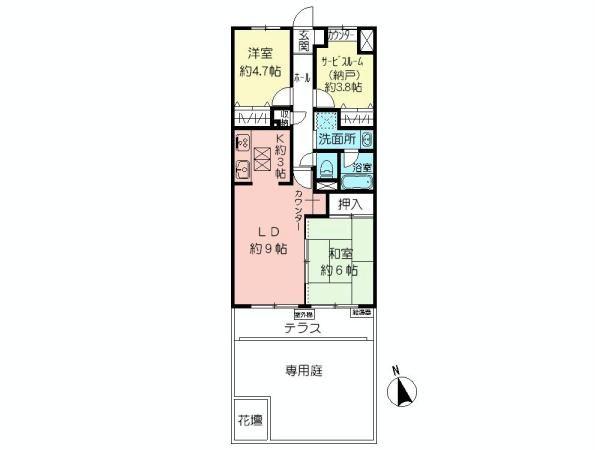 Floor plan. 2LDK+S, Price 30,800,000 yen, Occupied area 62.04 sq m Mato