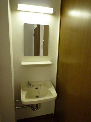 Washroom. Independent wash basin