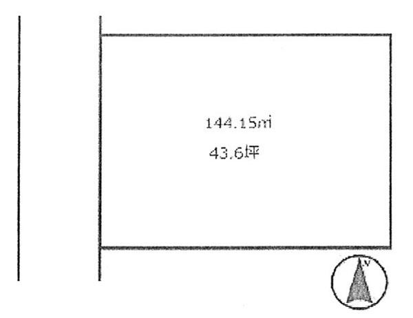 Compartment figure. Land price 56,800,000 yen, Land area 144.15 sq m