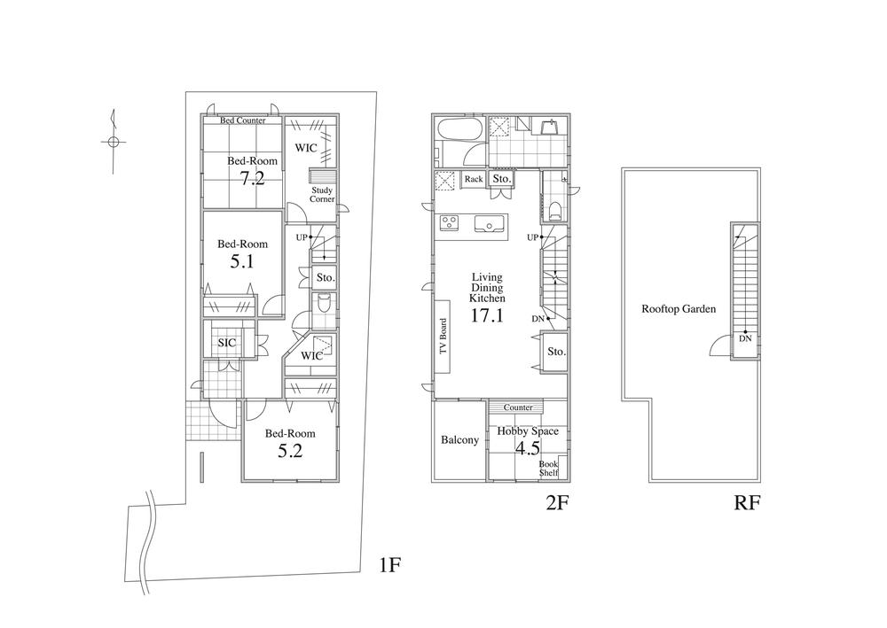 Floor plan. (B Building), Price TBD , 3LDK+S, Land area 112.04 sq m , Building area 107.23 sq m