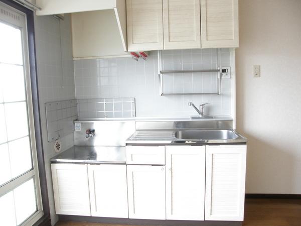 Kitchen. Bright kitchen facing the window