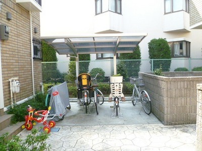 Other common areas. On-site bicycle parking lot