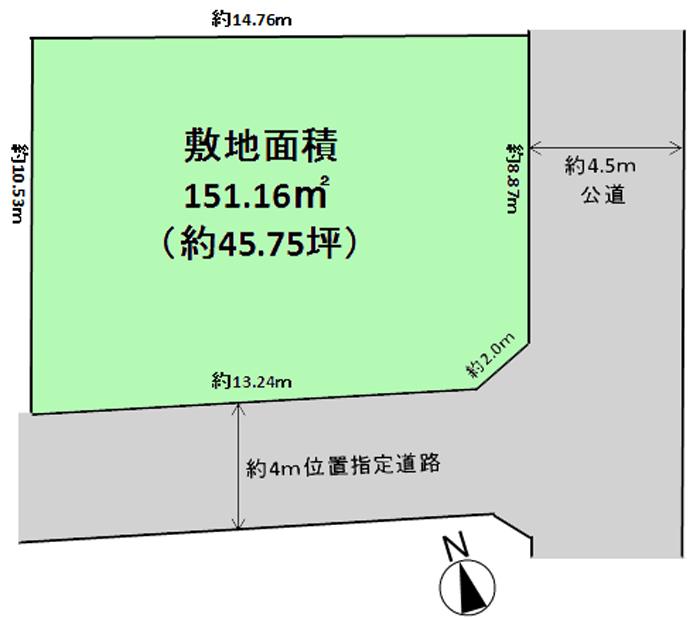 Compartment figure. 60 million yen, 5DK + S (storeroom), Land area 151.16 sq m , Since the frontage is wide in the building area 127.52 sq m east and west, The day hit from in the morning.