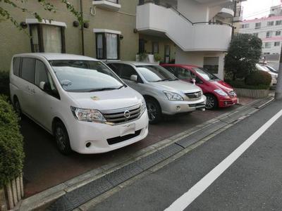 Parking lot. Bicycle-parking space