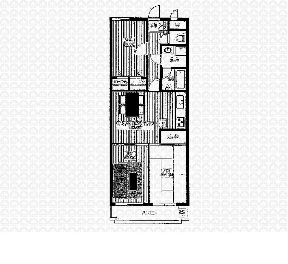 Floor plan. 3LDK, Price 19,800,000 yen, Footprint 58.3 sq m , Balcony area 4.83 sq m floor plan