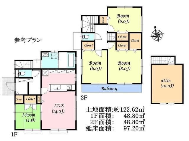 Local land photo. Nerima Nishiōizumi 2-chome reference plan