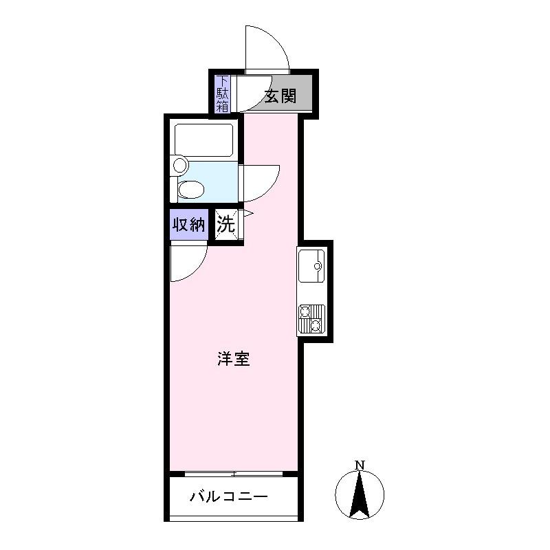 Floor plan. Price 8 million yen, Occupied area 18.49 sq m , Balcony area 2.45 sq m
