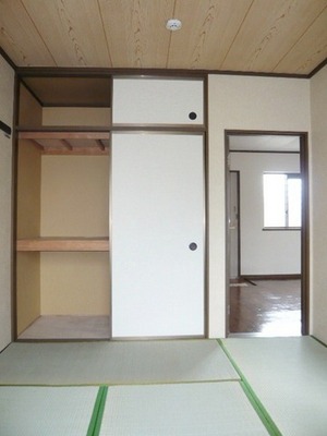 Living and room. Storage closet