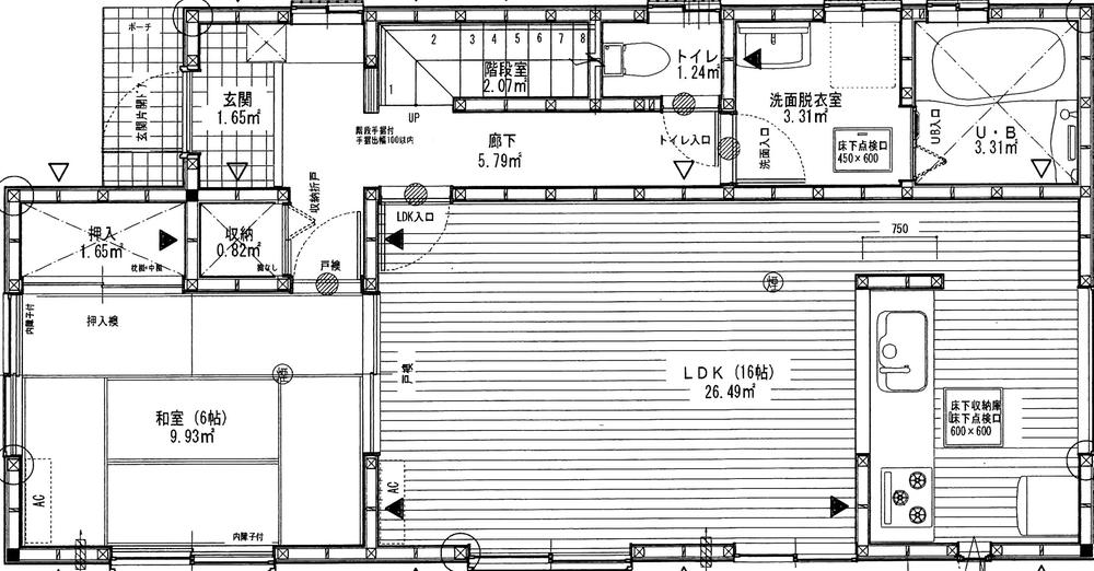 Floor plan. 25,800,000 yen, 4LDK, Land area 133.95 sq m , Building area 105.99 sq m 1F Floor Plan LDK16 Pledge! Adjacent Japanese-style room 6 quires! 