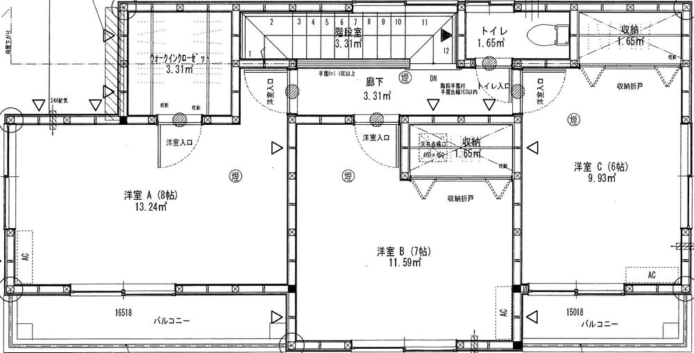 Floor plan. 25,800,000 yen, 4LDK, Land area 133.95 sq m , Building area 105.99 sq m 2F Floor Plan Zenshitsuminami facing 6 quires more! Twin Balcony! Walk-in closet there! 