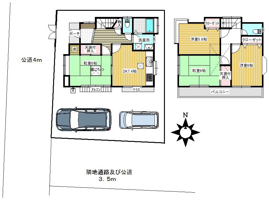 Floor plan. 17.8 million yen, 4DK, Land area 104.51 sq m , Building area 81.14 sq m