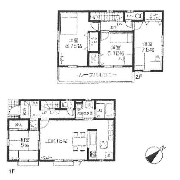 Floor plan. 25,800,000 yen, 4LDK, Land area 184.4 sq m , Building area 99.57 sq m