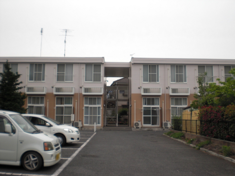Building appearance. It is east of the property.