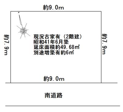 Compartment figure. Land price 19 million yen, Not a land area 70.07 sq m survey map