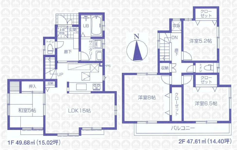 Floor plan. 47,800,000 yen, 4LDK, Land area 127.41 sq m , Building area 97.29 sq m Hito good