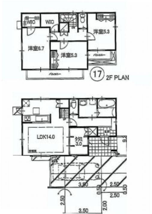Floor plan. 43,800,000 yen, 3LDK, Land area 110 sq m , Building area 87.48 sq m