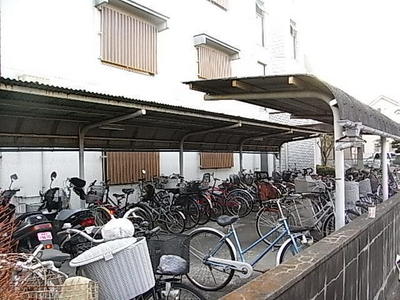 Other common areas. There are bicycle parking lot