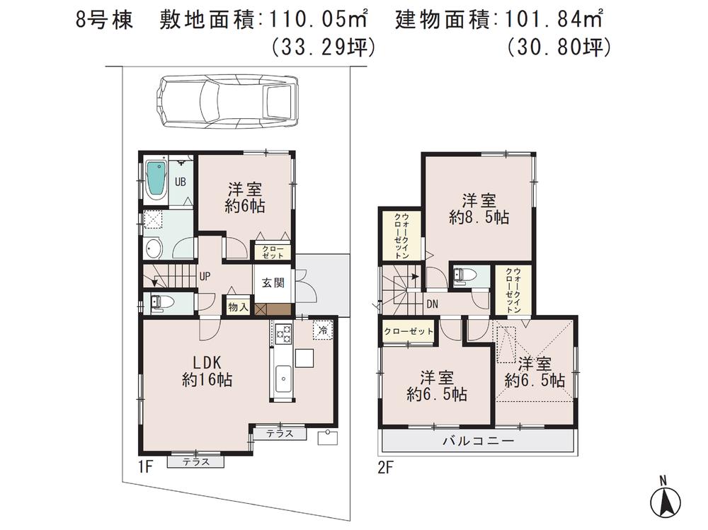 Floor plan.  [Local panoramic view] Beautiful cityscape that appeared in the land of the station walk 5 minutes. Feel free to contact us so you can preview your.