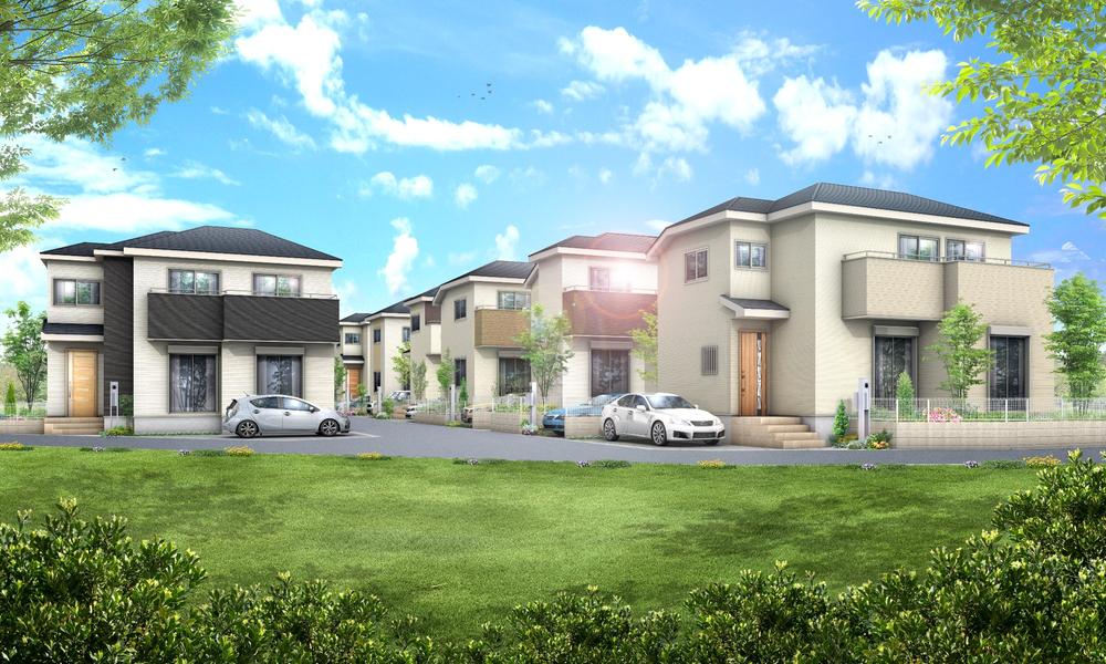 Rendering (appearance). Close to feel the season of the four seasons, Large-scale development subdivision to meet the green space conservation areas is of people who live heart.