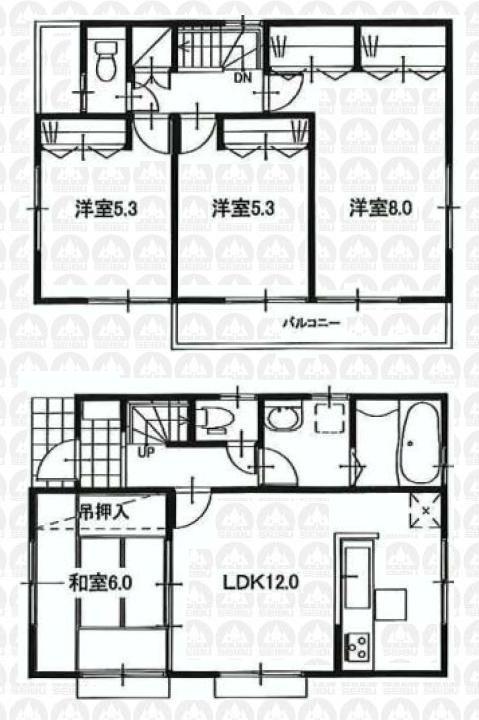 Building plan example (floor plan). Building plan example (No. 1 place) Building Price      11 million yen, Building area 84.24 sq m