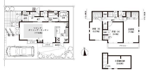 Floor plan. (24 Building), Price 47,410,000 yen, 3LDK, Land area 112.09 sq m , Building area 89.64 sq m